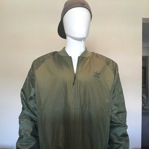 Adidas Olive Cargo SP Luxe Bomber Jacket AY8418